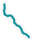 Delaware River route highlighted